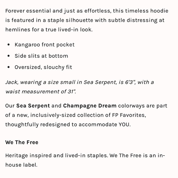 NEW Free People We The Free Zuma Hooded Sweatshirt In Black - Picture 5 of 13